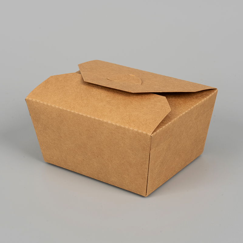 Disposable kraft paper packing box
