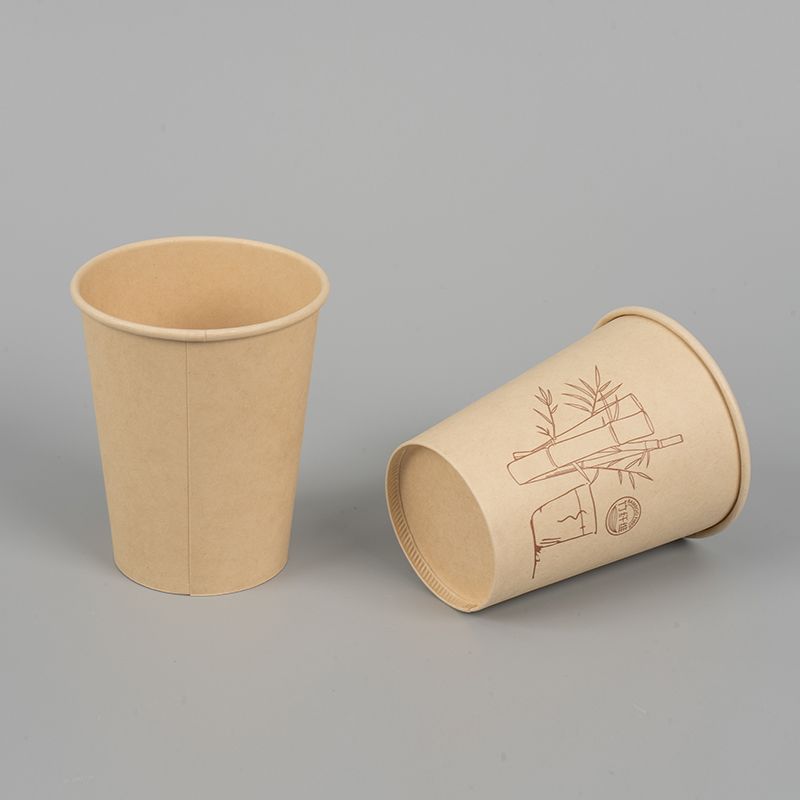 Single layer disposable bamboo pulp hot cup