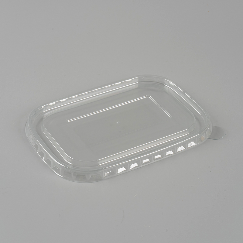 PET transparent rectangular paper bowl cover